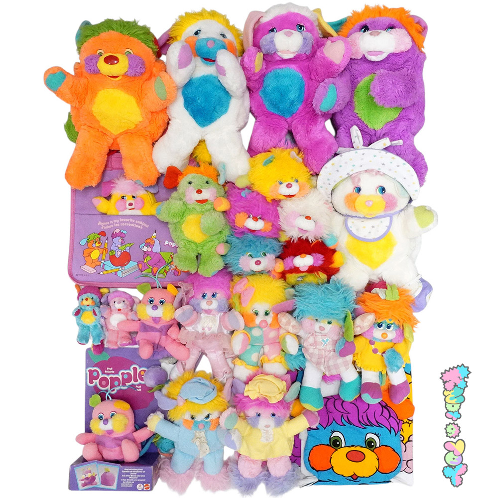 鮮やかな80年代生まれ＊ひっくり返っちゃうファニーなぬいぐるみ「Popples/ポップルズ」